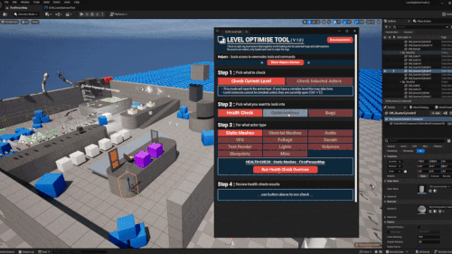Level Optimise Tool - Released Onto FAB Marketplace — CBgameDev