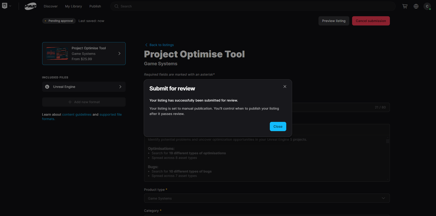 Project Optimise Tool Released Onto FAB Unreal Marketplace! — CBgameDev