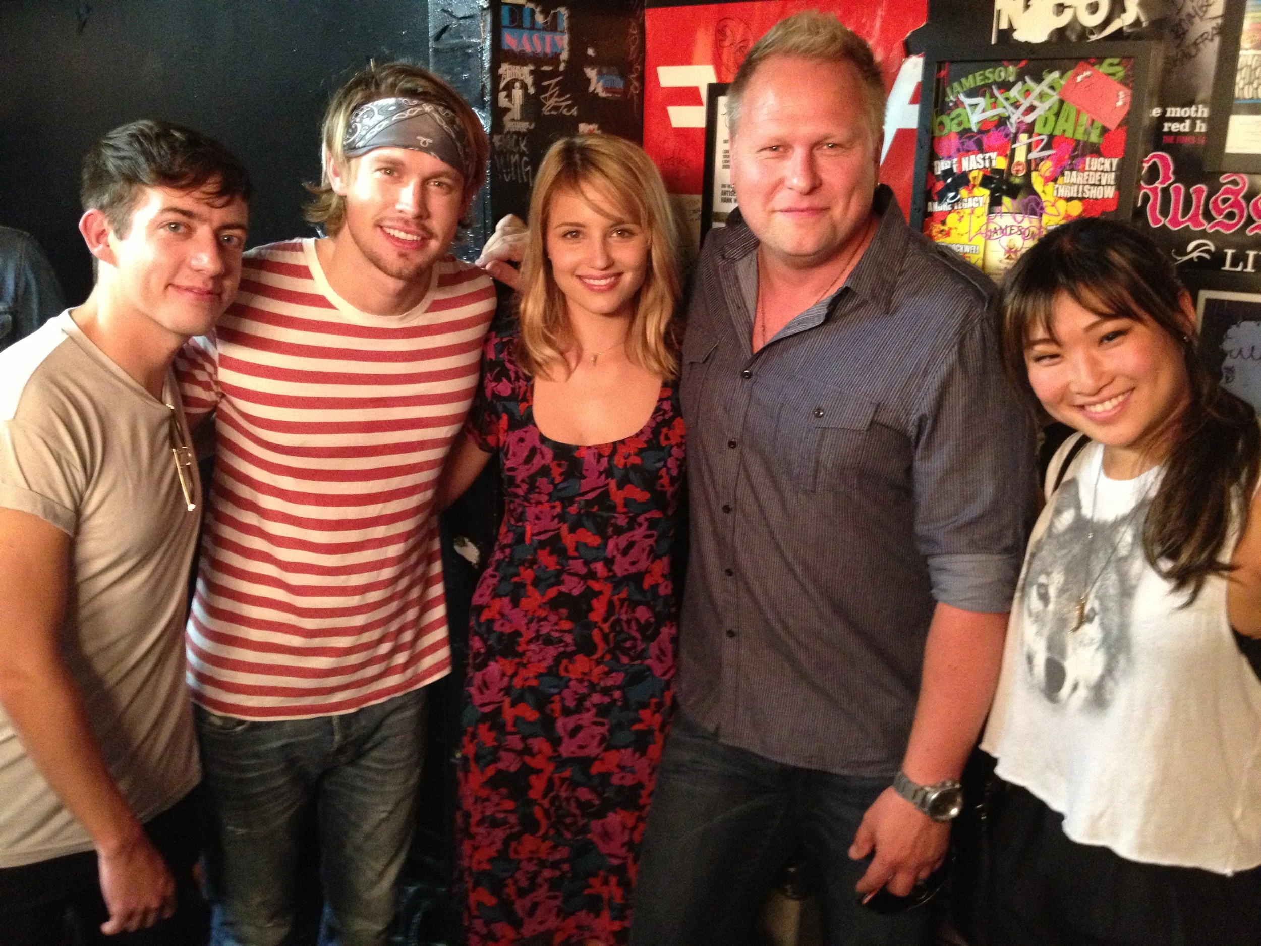 Kevin McHale, Chord Overstreet, Dianna Agron, Jenna Ushkowitz