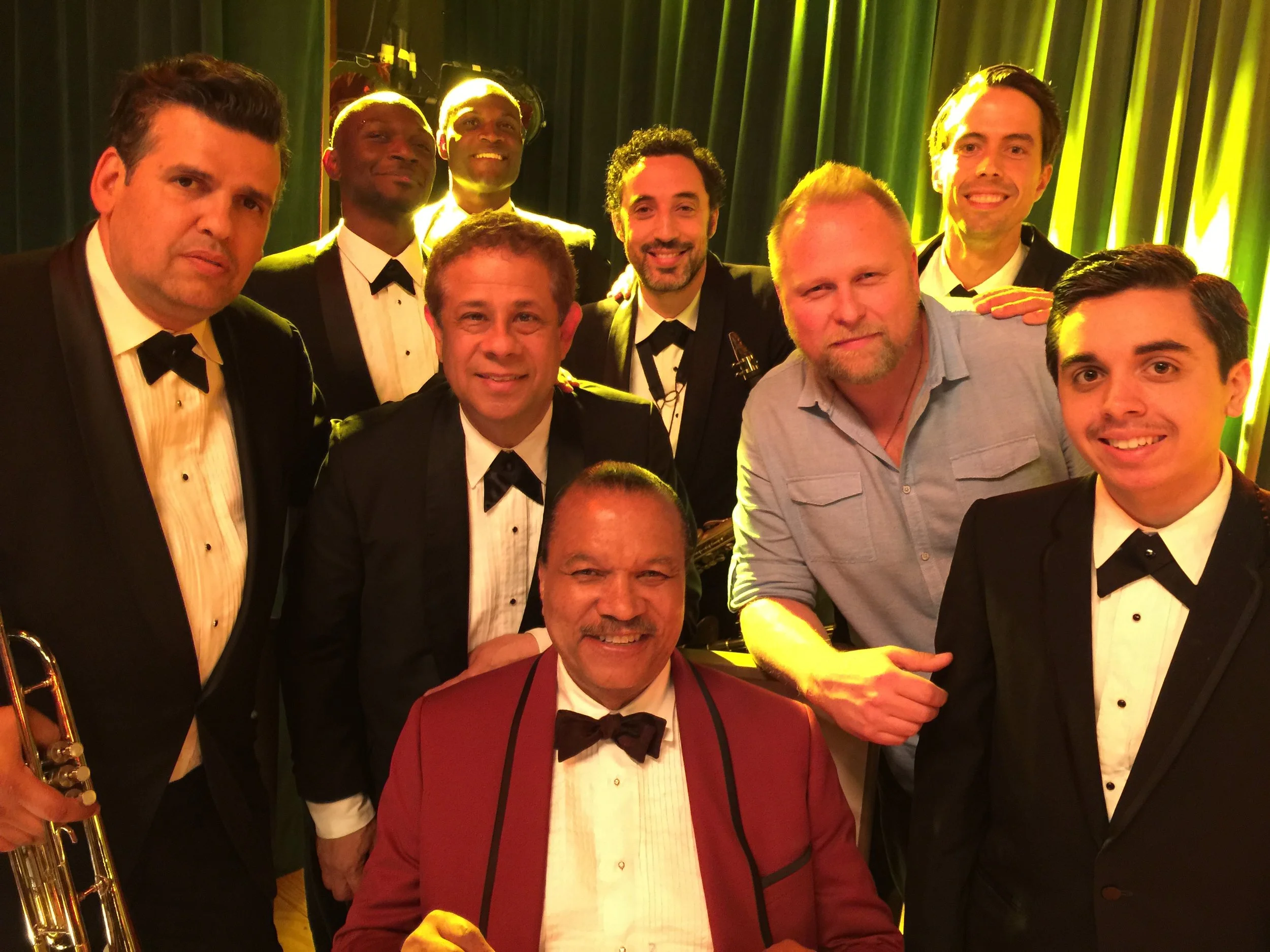 Billy Dee Williams and band