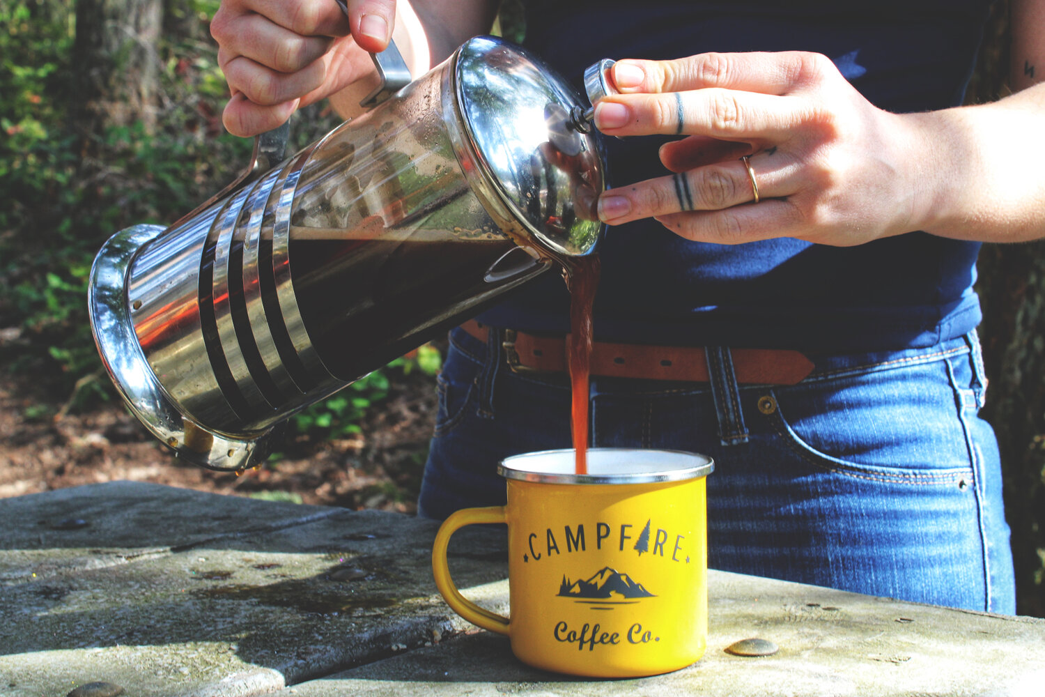 The adventurer enamel mug (small) — Campfire Coffee