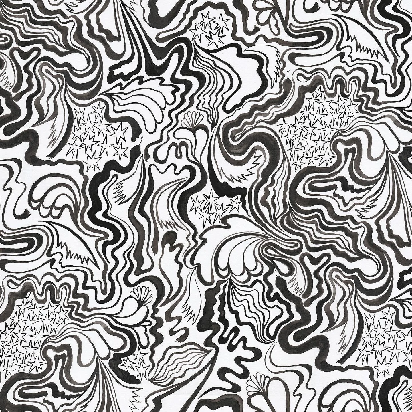 This pattern is now complete! I have named it &ldquo;The Wanderer&rdquo;. 🐍 Now to play around with colours&hellip; perhaps I&rsquo;ll try out this new poll feature, hey? 

Do you prefer the monochrome, the multicolour, or the two-tone versions?