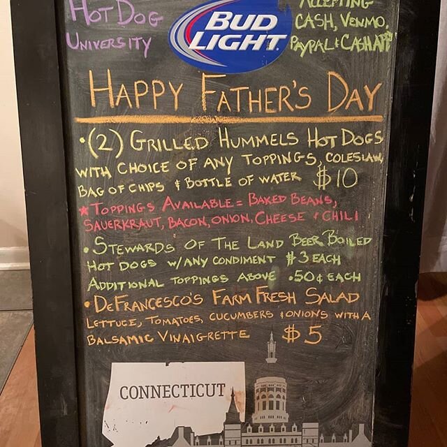 Father's Day menu at the brewery! 
Stop by with Dad for a pint of beer.  Save money on your draft pours by buying food from the food truck and showing the barkeep your receipt! 
Mug club member sale! A great gift for dad or anyone in your life that l