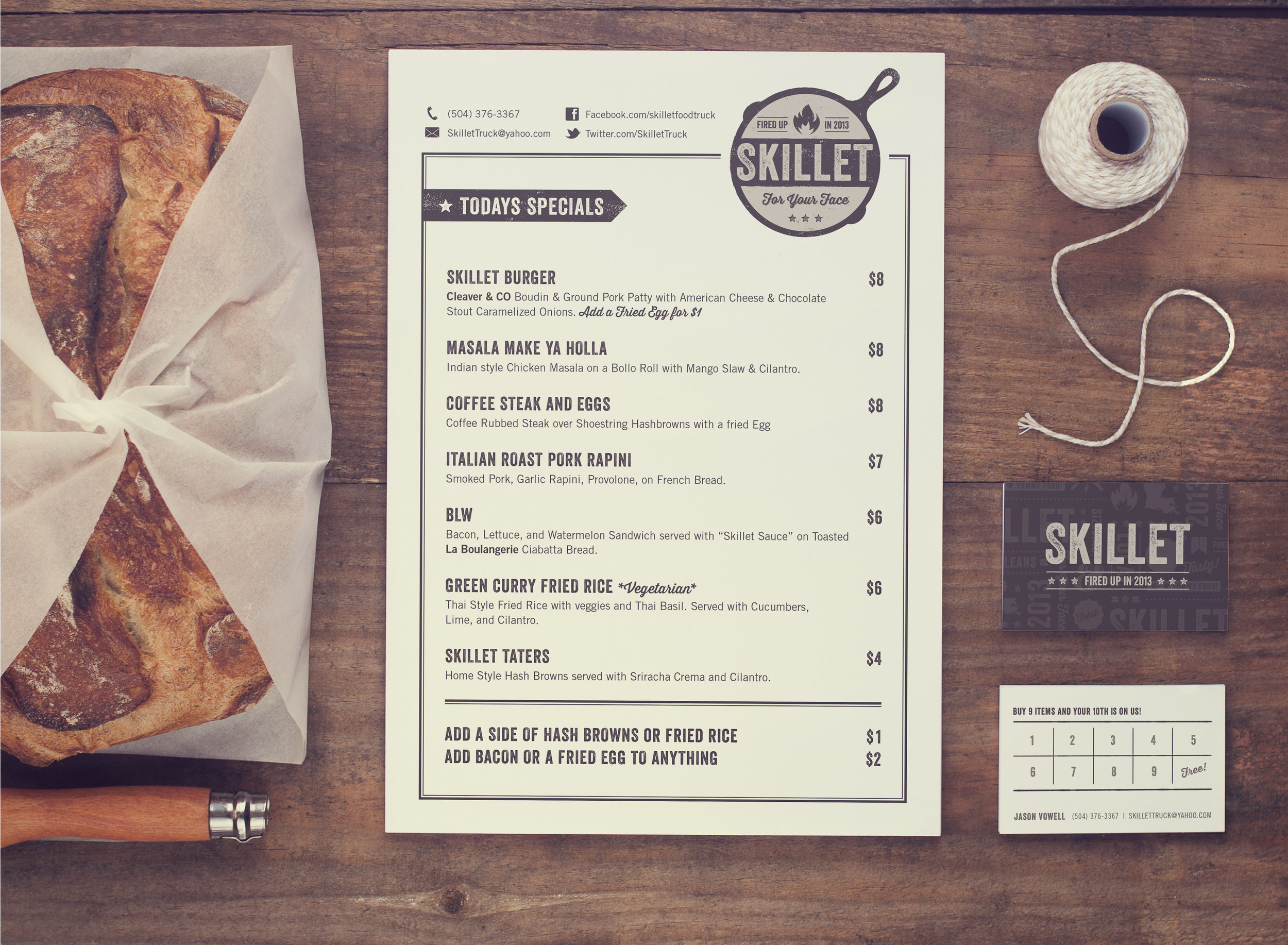 Skillet Food Truck — Yiwen Lu Design