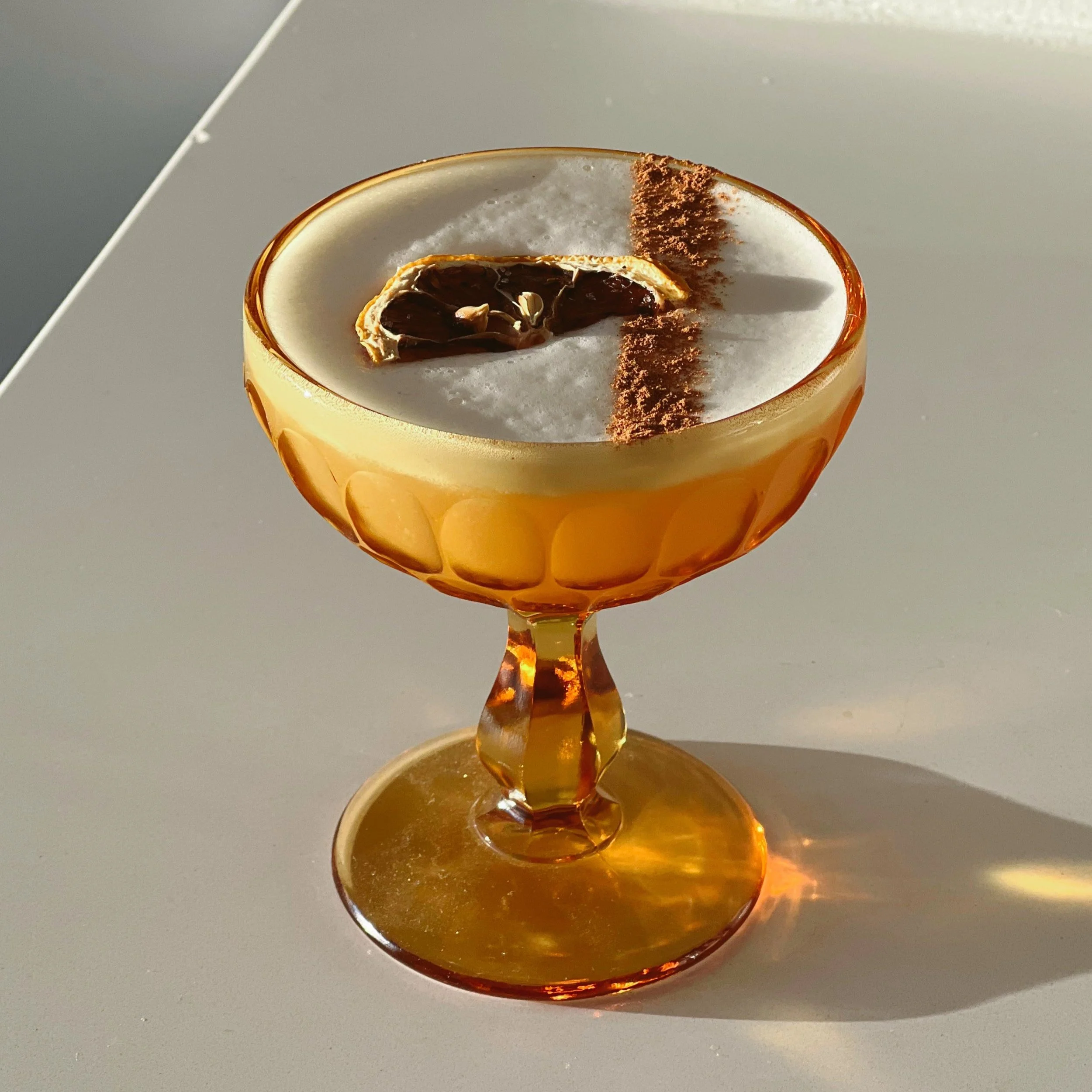 Cinnamon Walnut Gin Sour