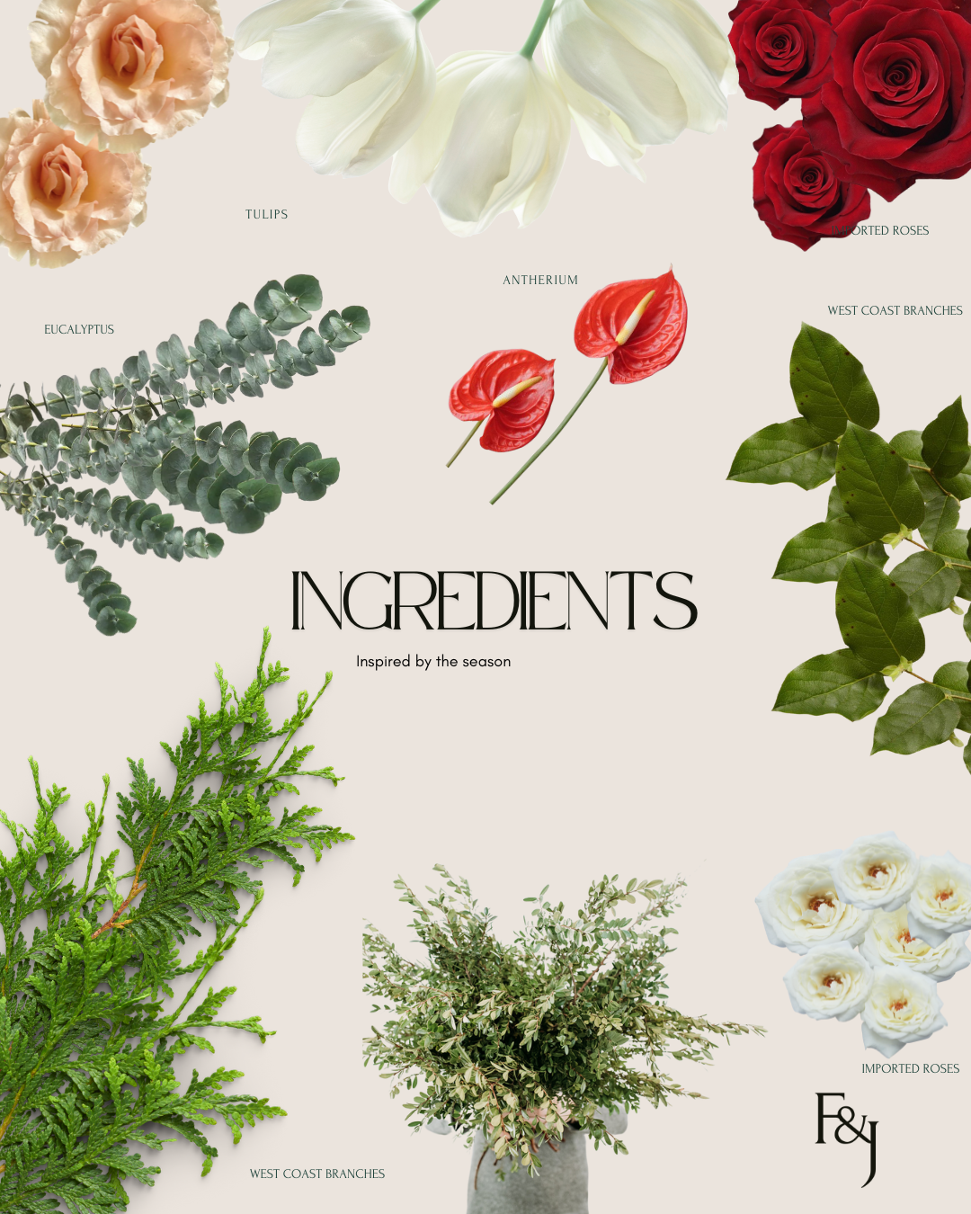 Custom holiday flowers