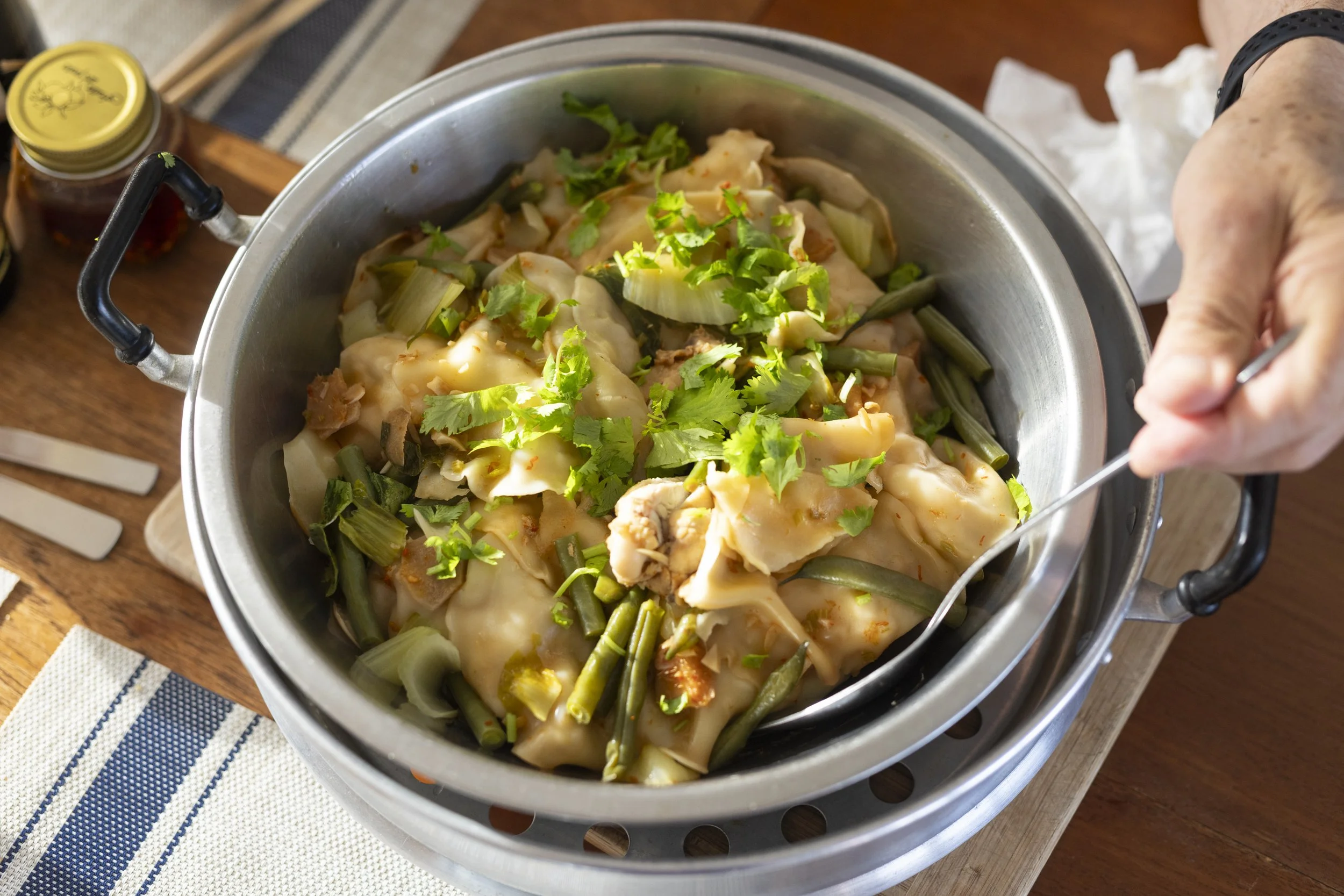 One Pot Steamed Chicken and Vegetables