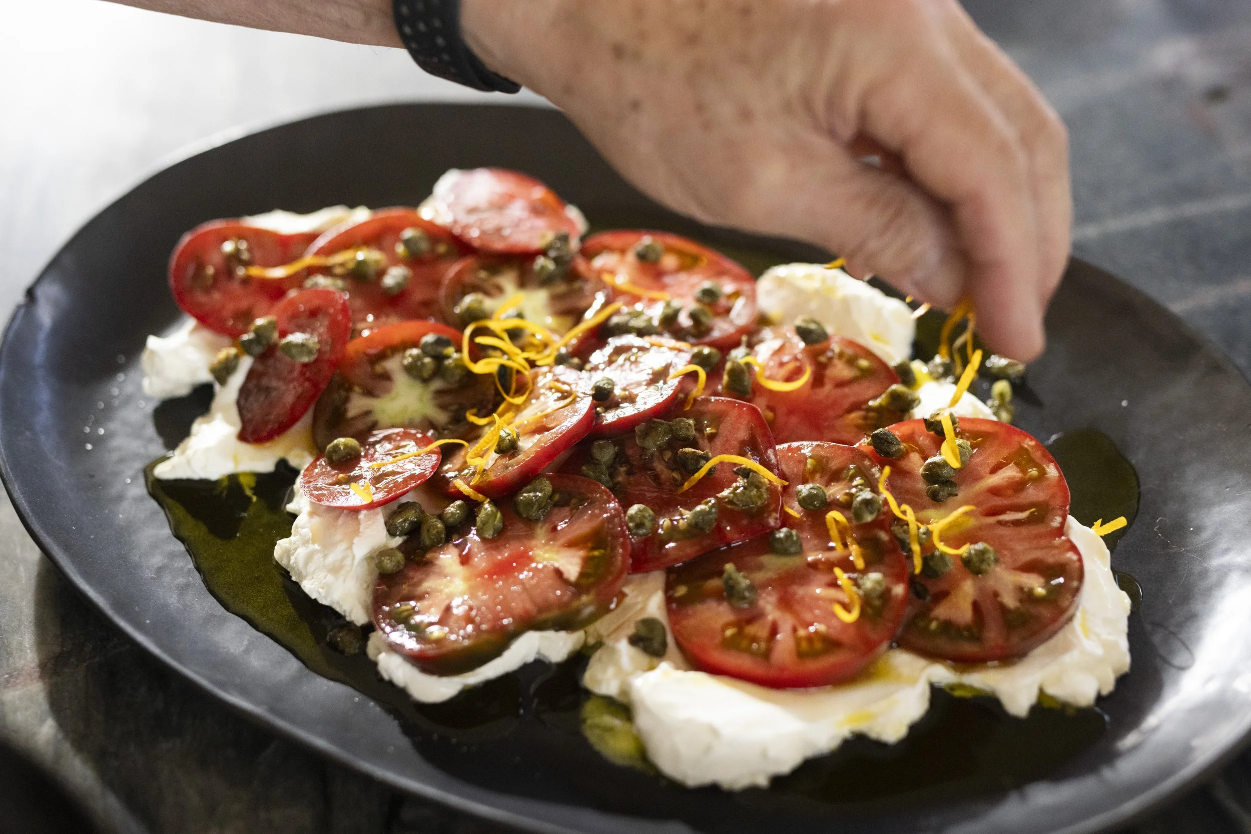 Tomatoes with Labneh