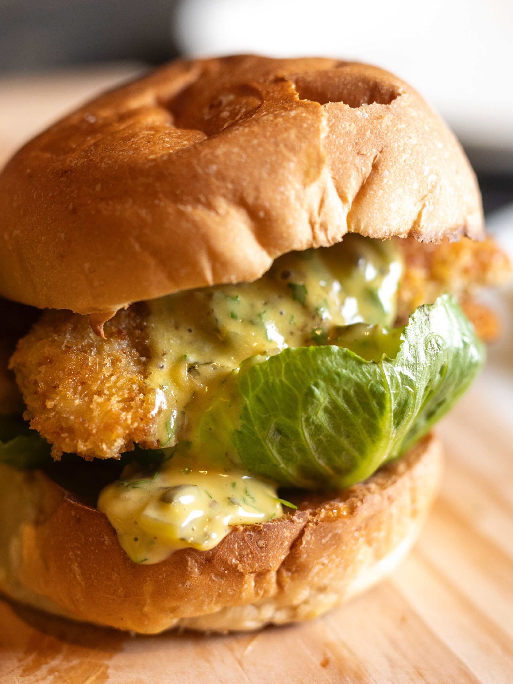 This recipe continues the theme of easy weeknight sandwiches and &lsquo;takeaways at home&rsquo;. What makes this chicken tenderloin burger deluxe is the Sauce Remoulade - a very useful sauce to have in your cook&rsquo;s repertoire.

Recipe available