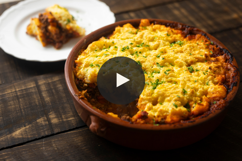 Portuguese-style Cottage Pie - Empadāo