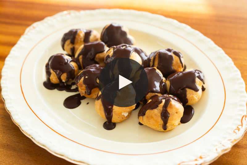 Profiteroles au Chocolat