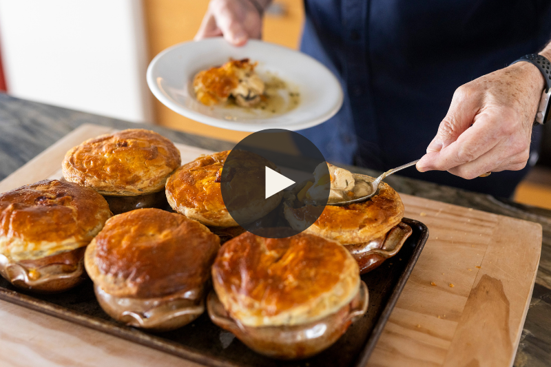 Chicken and Mushroom Pot Pies