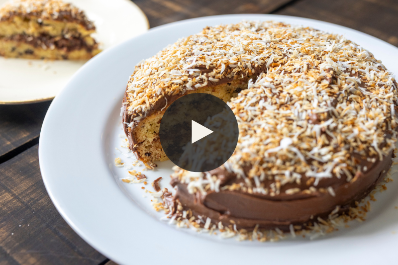 Chocolate Coconut Pound Cake