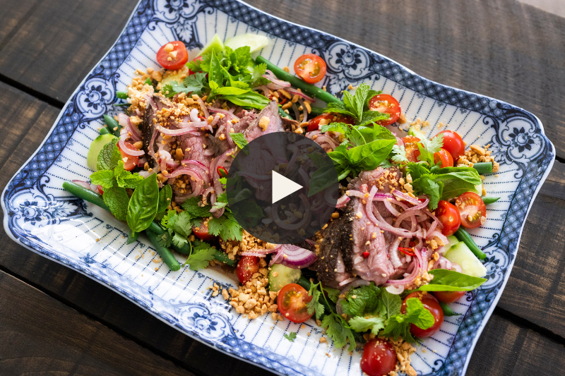 Sweet and Sour Steak Salad