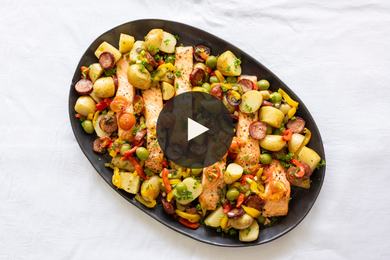Warm Salmon Salad