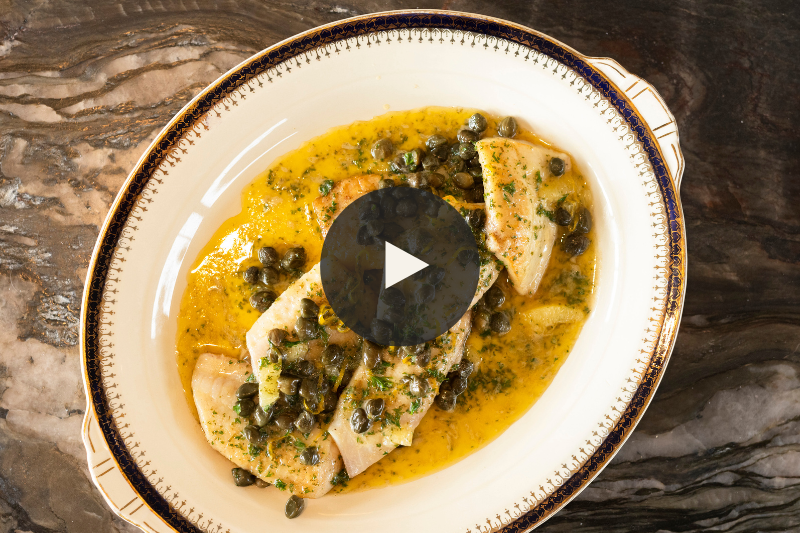 Fish a la Grenobloise