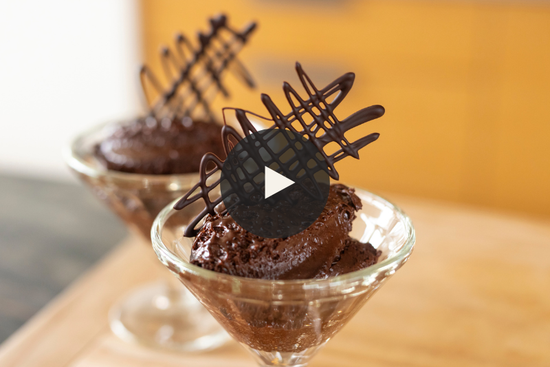 Olive Oil Chocolate Mousse