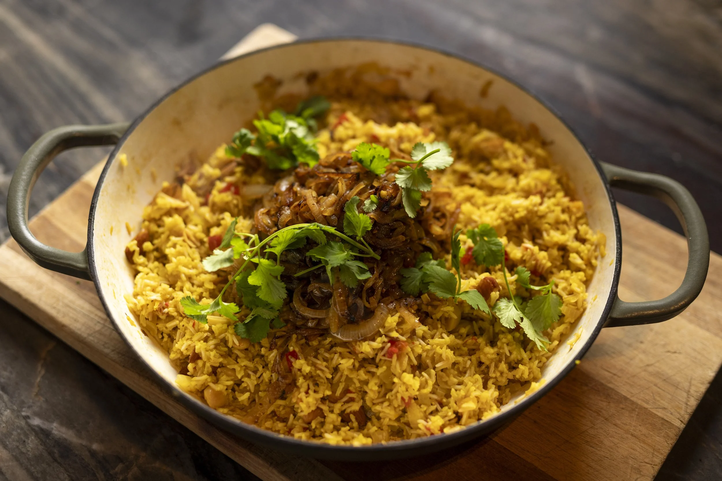 Saffron Rice with Lemon and Almonds