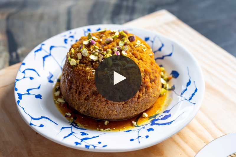 Golden Syrup Steamed Pudding
