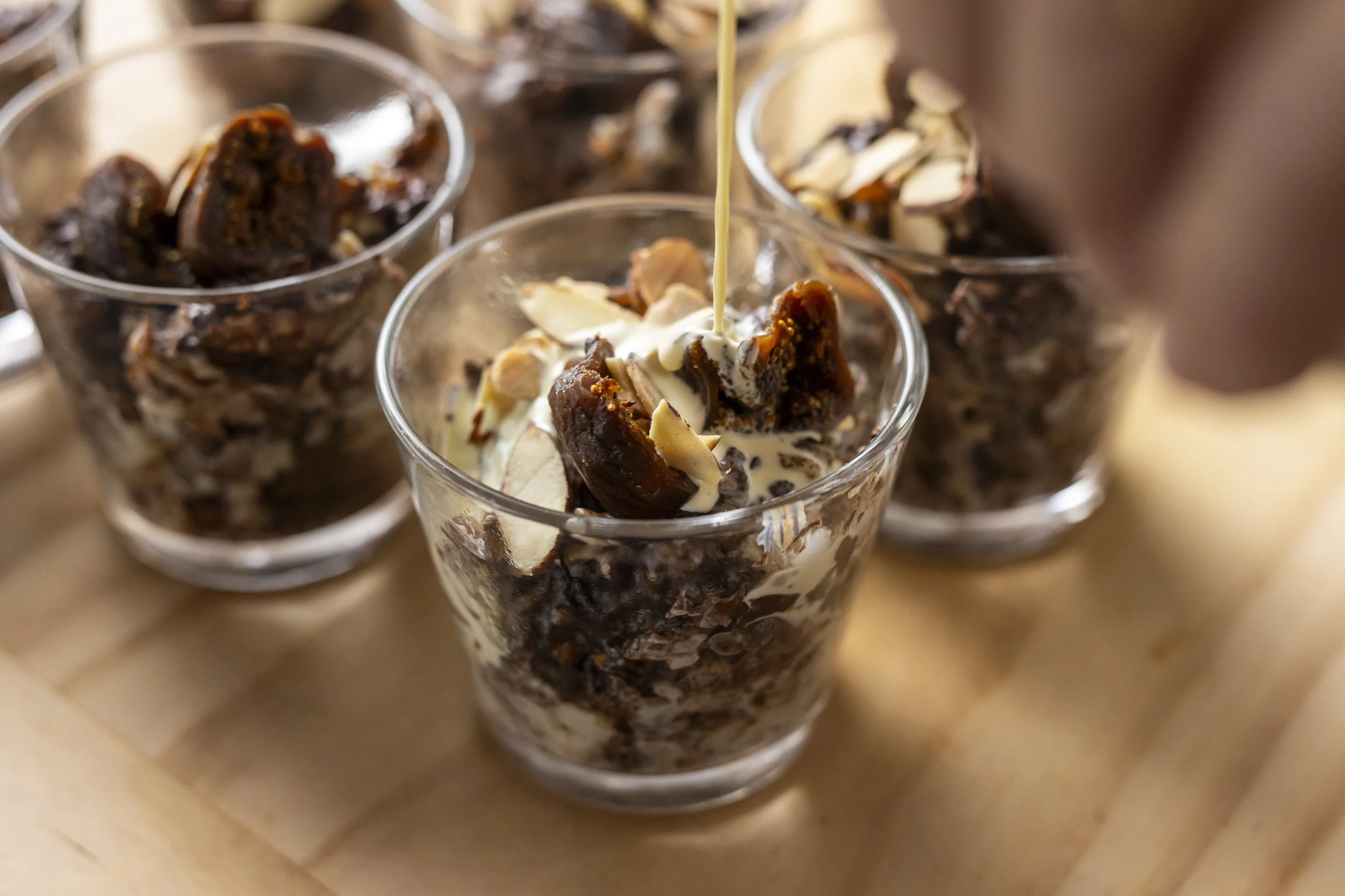 Chocolate, Fig and Almond Rice Puddings