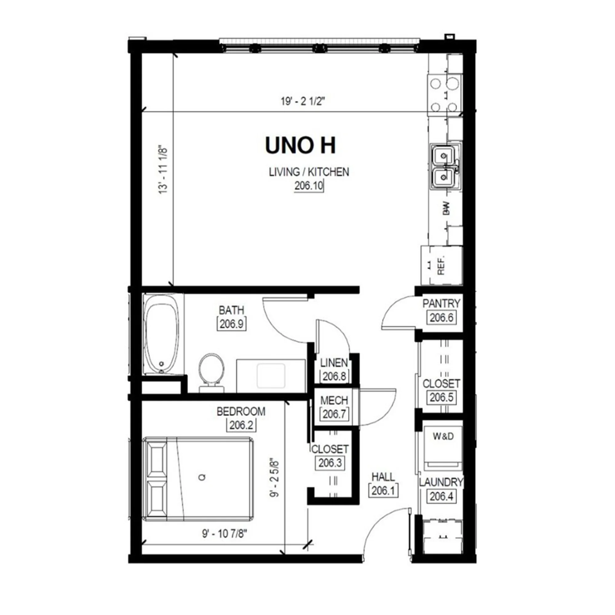 Uno H 1 Bed, 1 Bath