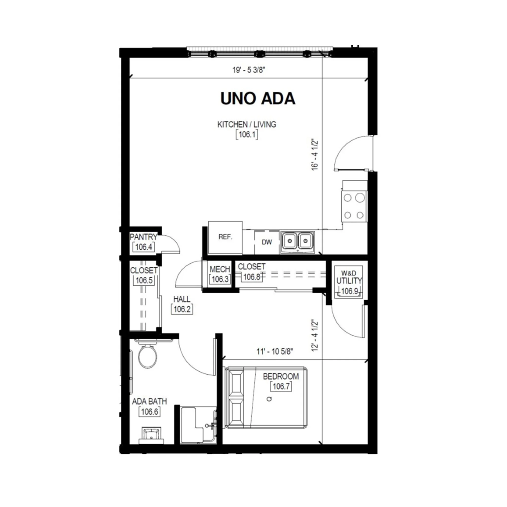 Uno Ada 1 Bed, 1 Bath