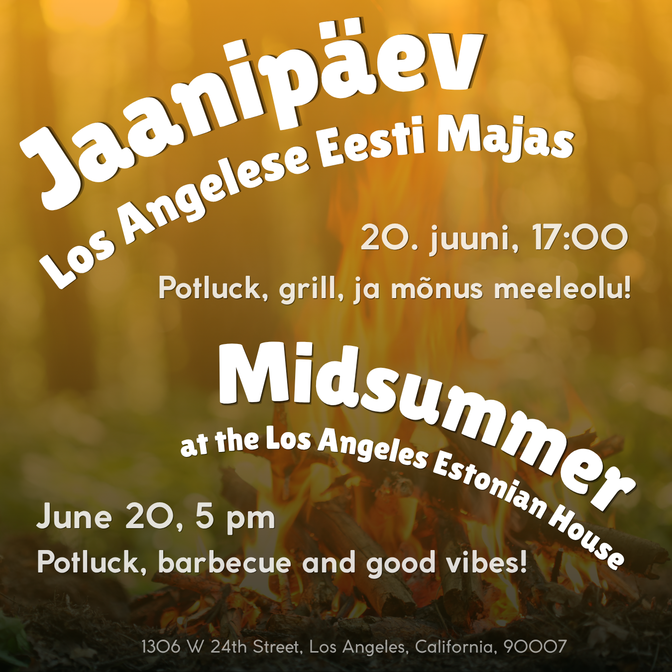Jaanipäev Los Angelese Eesti Majas | Midsummer at the Los Angeles Estonian House