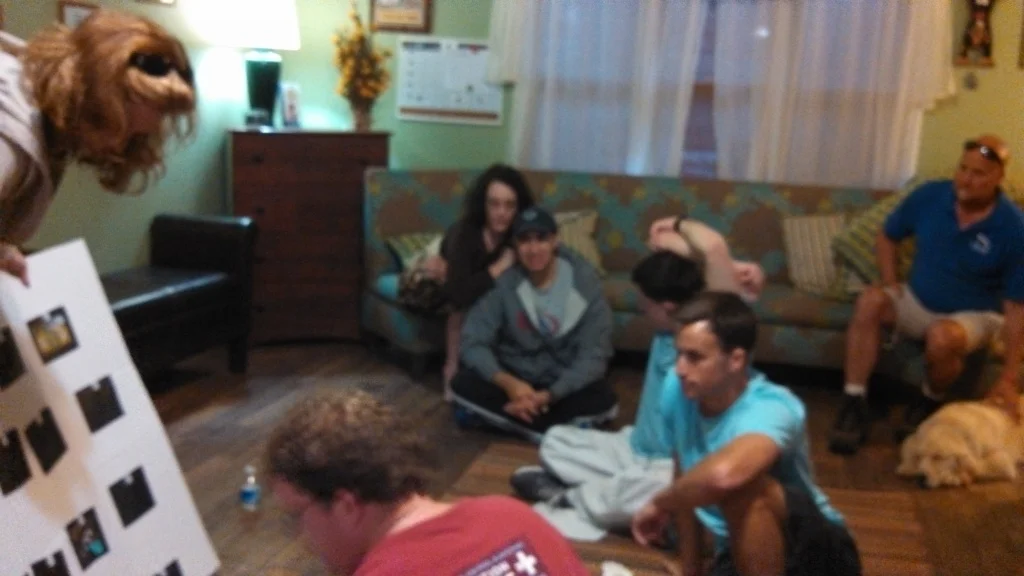 Workshop for a local group of mentally challenged individuals and their mentors.