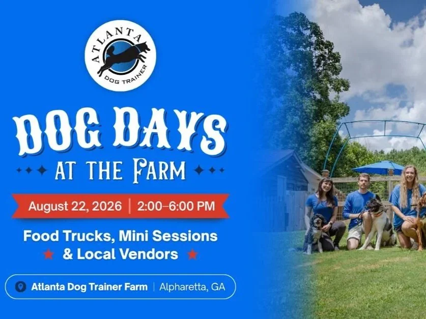 Join Atlanta Dog Trainer's Dog Days at the Farm: End of Summer Event