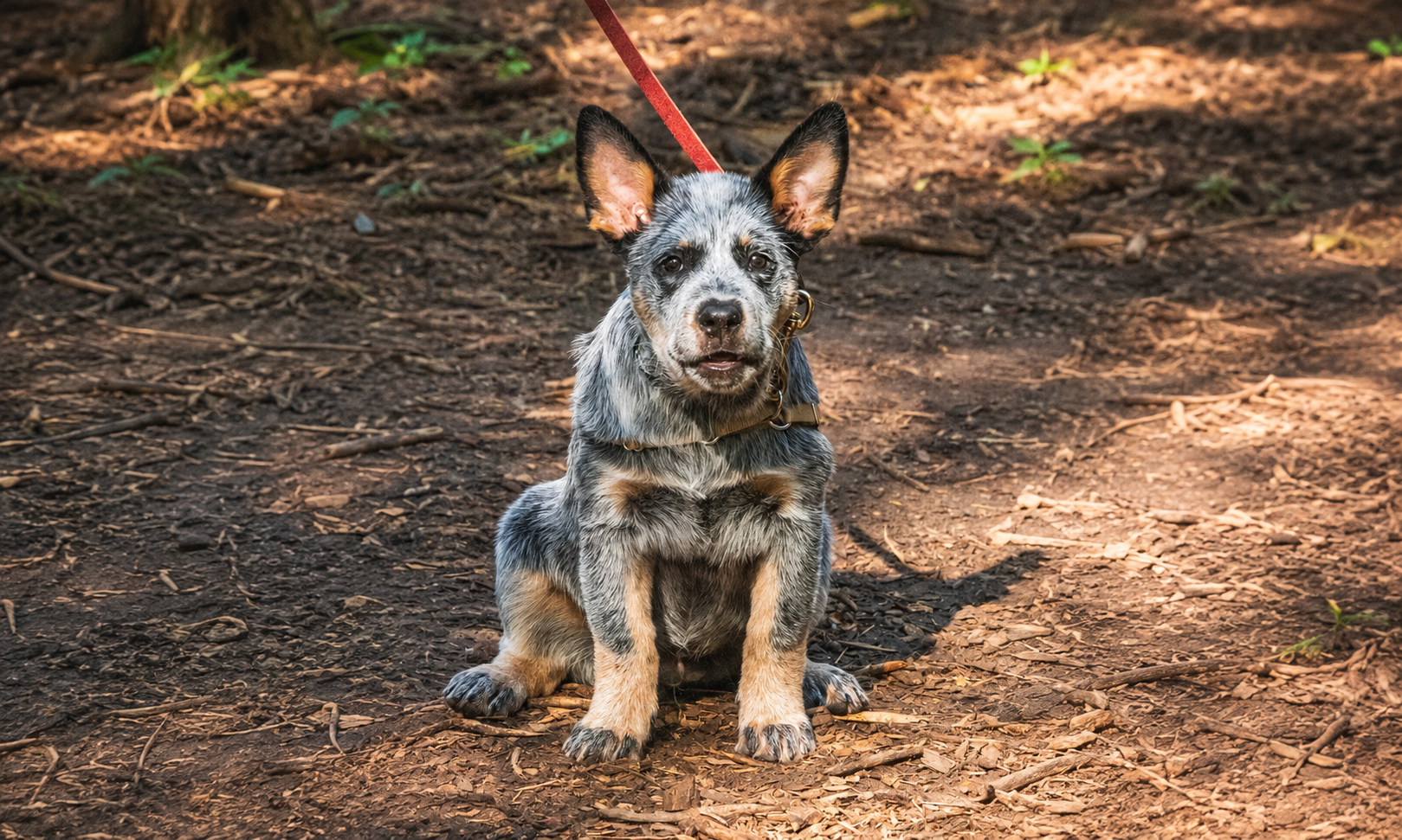 Australian Cattle Dog puppy at training class