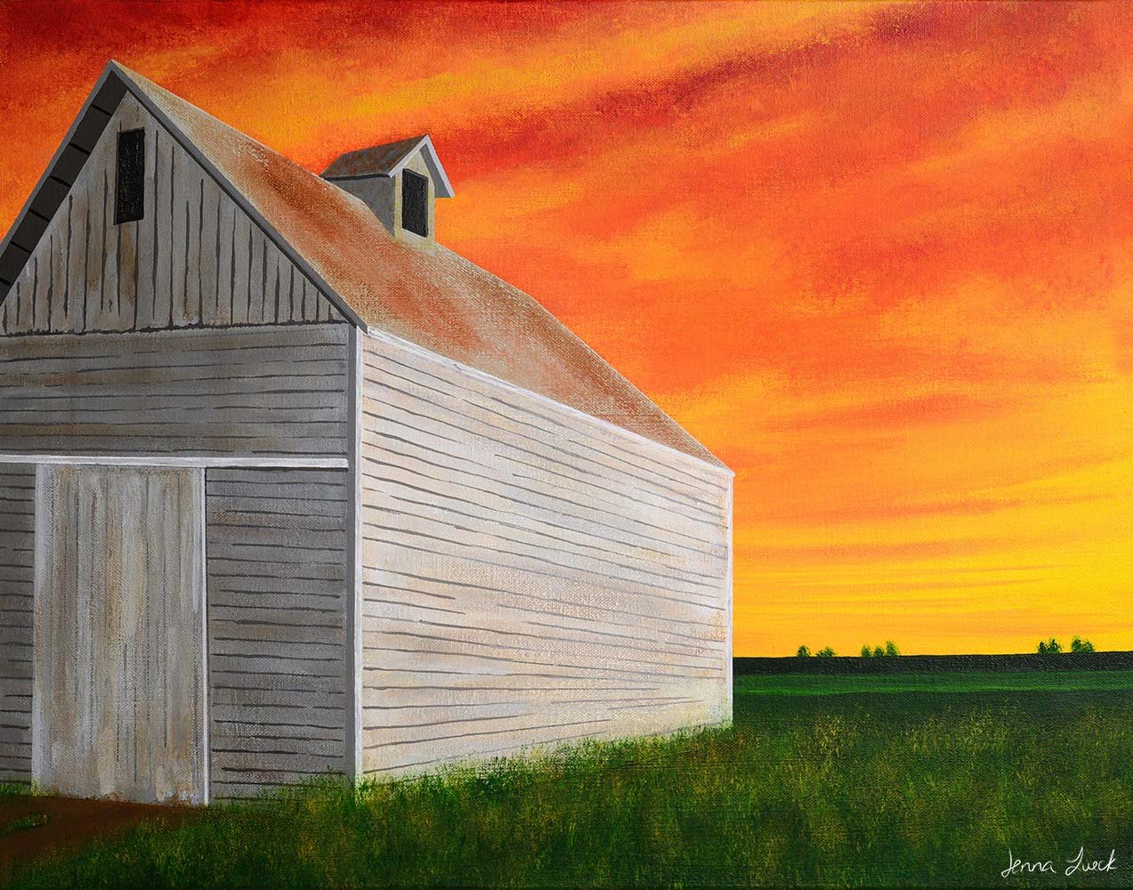 Reminiscensce-Barn-Sunrise-Painting-Jenna-Lueck.jpg