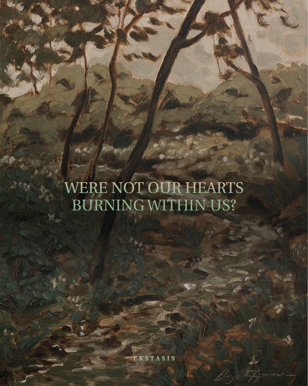 Were Not Our Hearts Burning Within Us? ❤️&zwj;🔥 One thing I love about the Bible is its tendency to simultaneously shed light and to obscure, to comfort and confound. We find this unique dynamic at play on the very day that Jesus rises from the dead