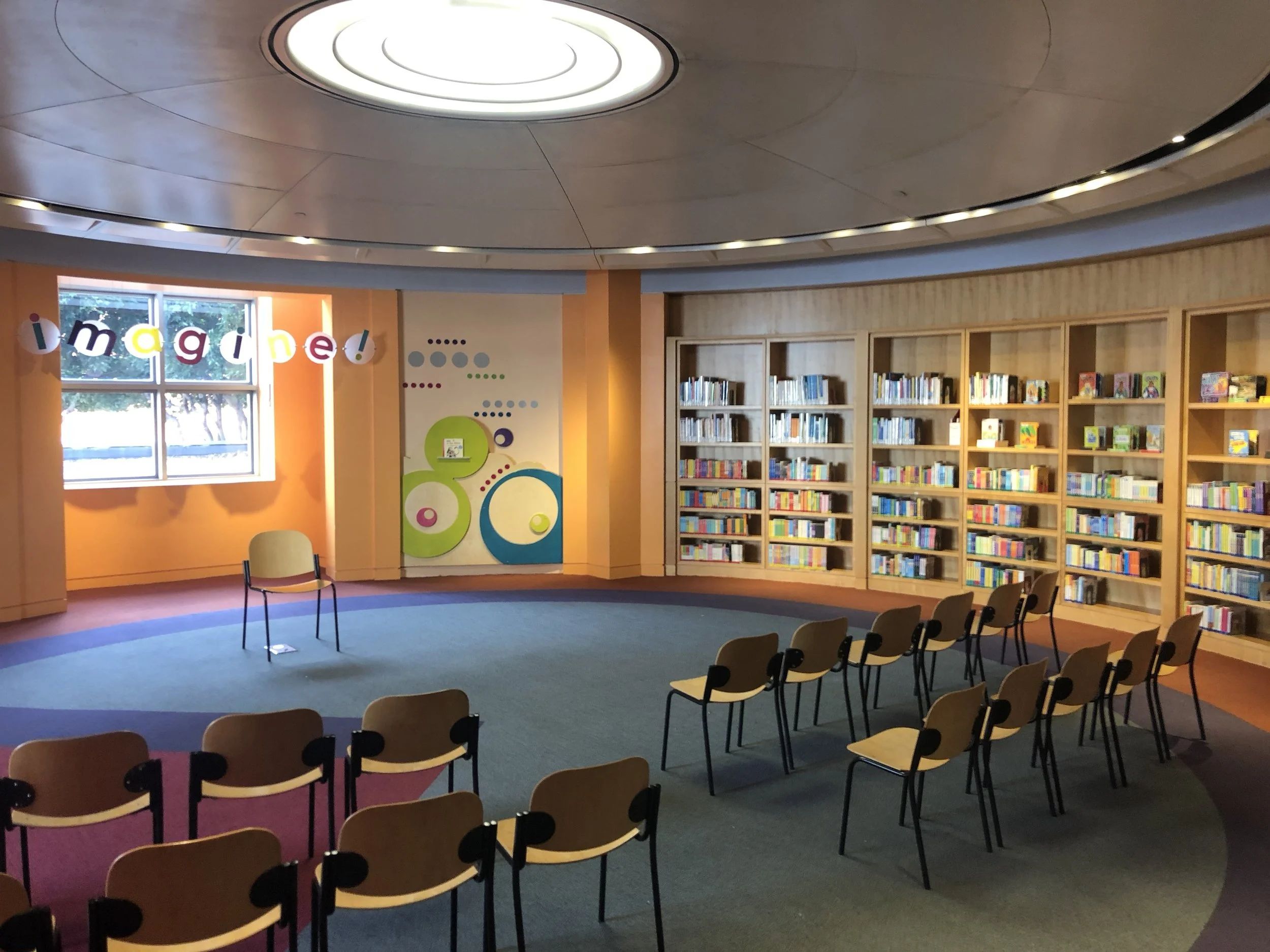 The Fisher Children's Center reading room inside the library on the 2nd floor