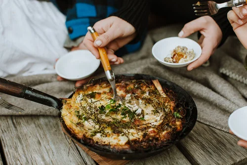 Baked Mushrooms with Goats Cheese