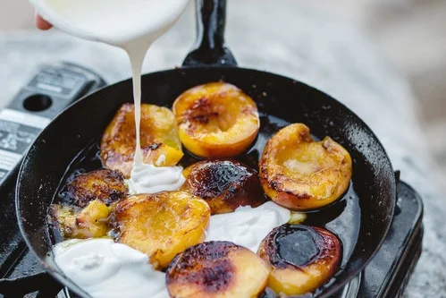 EVOO Nectarines with Coconut Sugar