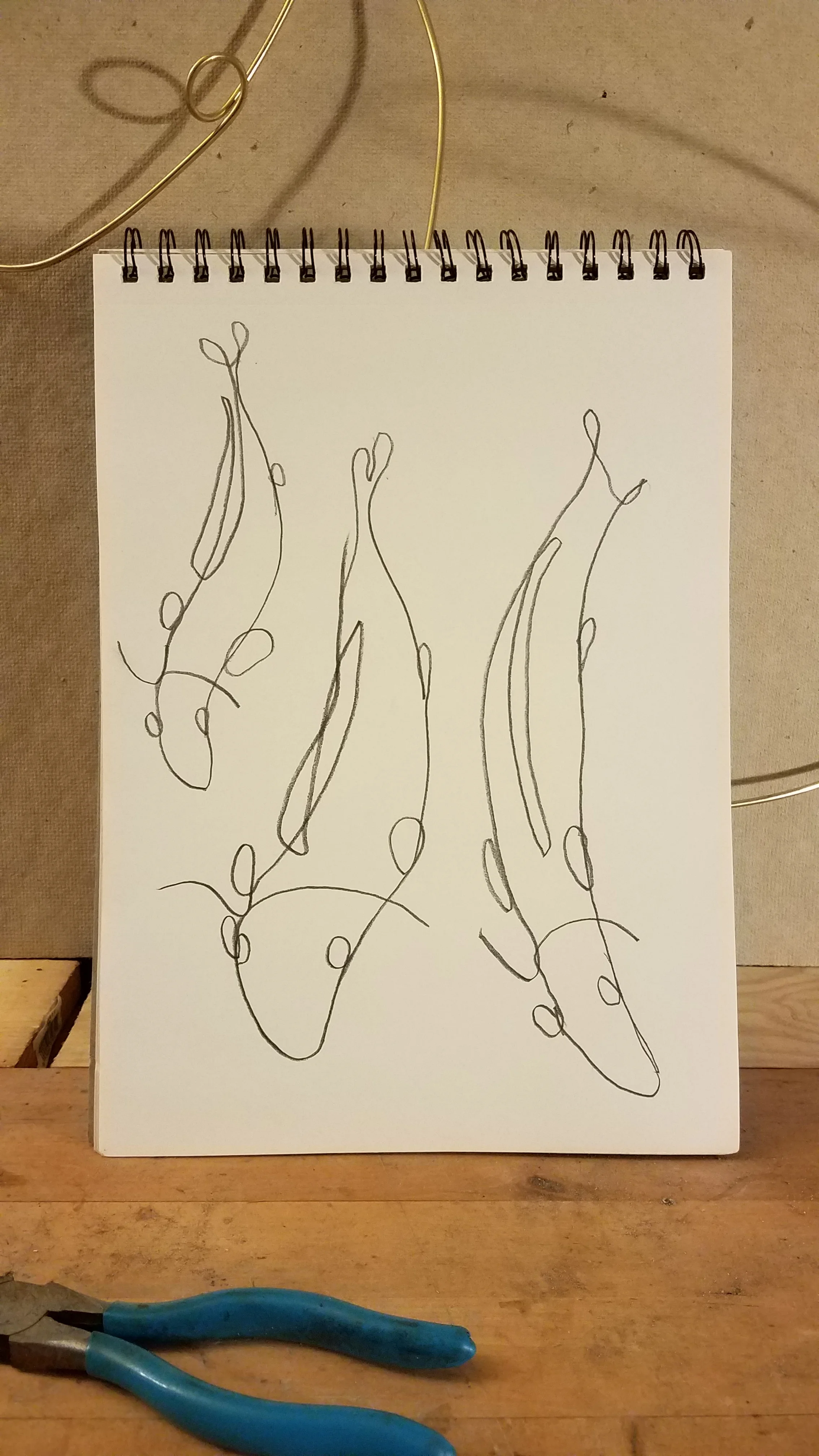 …working out the shapes and overlaps…