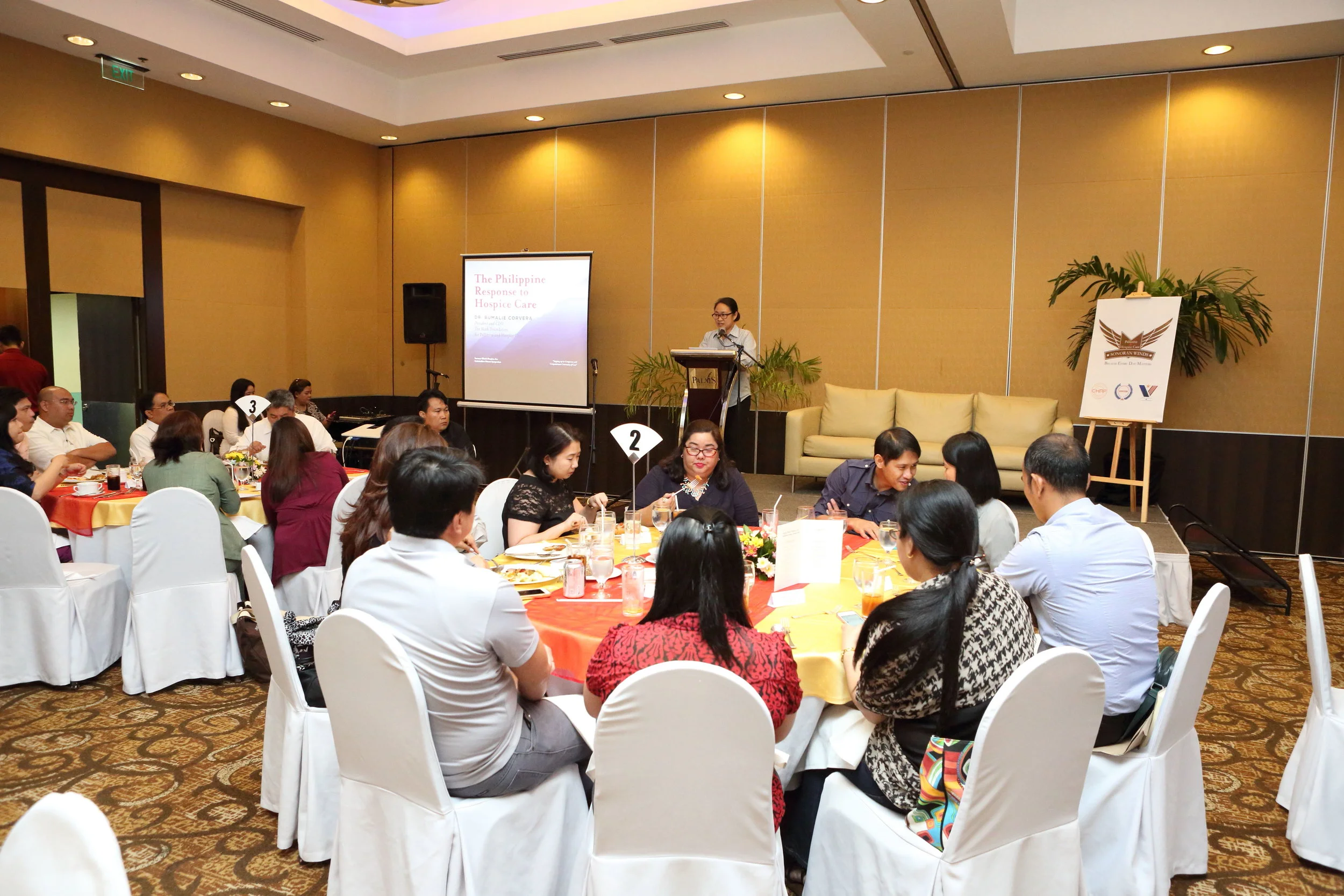 Distinguished guests got to enjoy a sumptuous dinner for the evening.