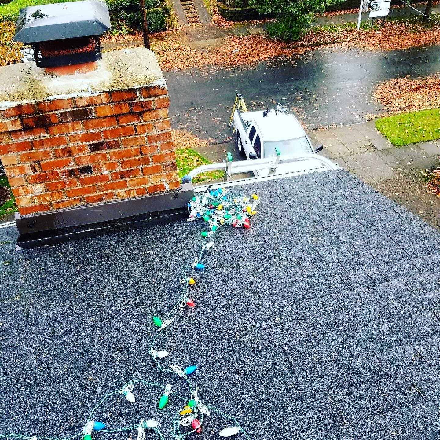 Permanent and seasonal lighting installation project.