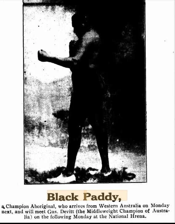 Black Paddy in Adelaide 1912 