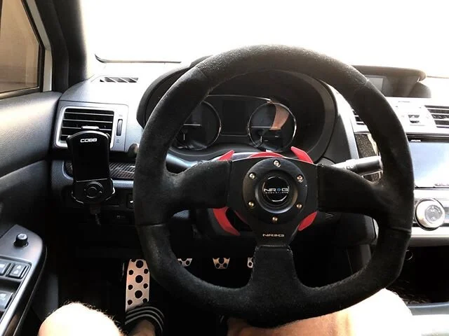 New NRG Suede Steering Wheel with Quick Release Adapter and Short Hub Adapter!!! This steering wheel looks amazing! Very different feel from the stock wheel!!! What do you all think of this mod? Comment down below!👇 &bull;
&bull;
&bull;

#subaruwrx 