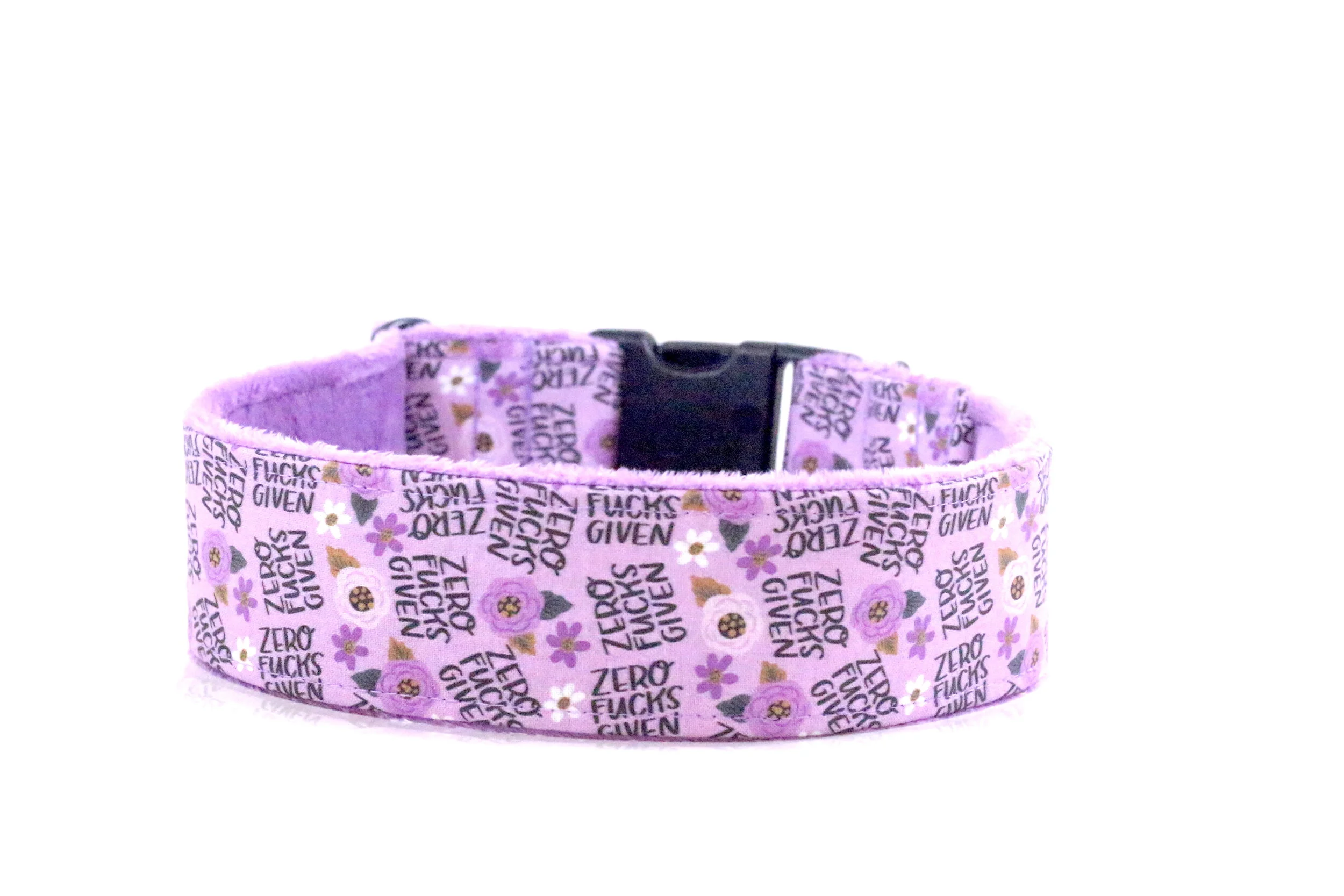 Purple Floral Zero Fucks Given