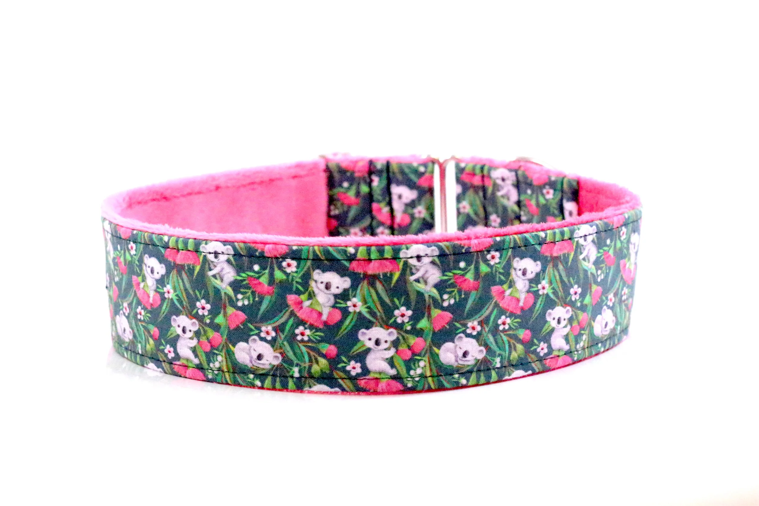 Tiny Grey Koalas and Eucalyptus Flowers