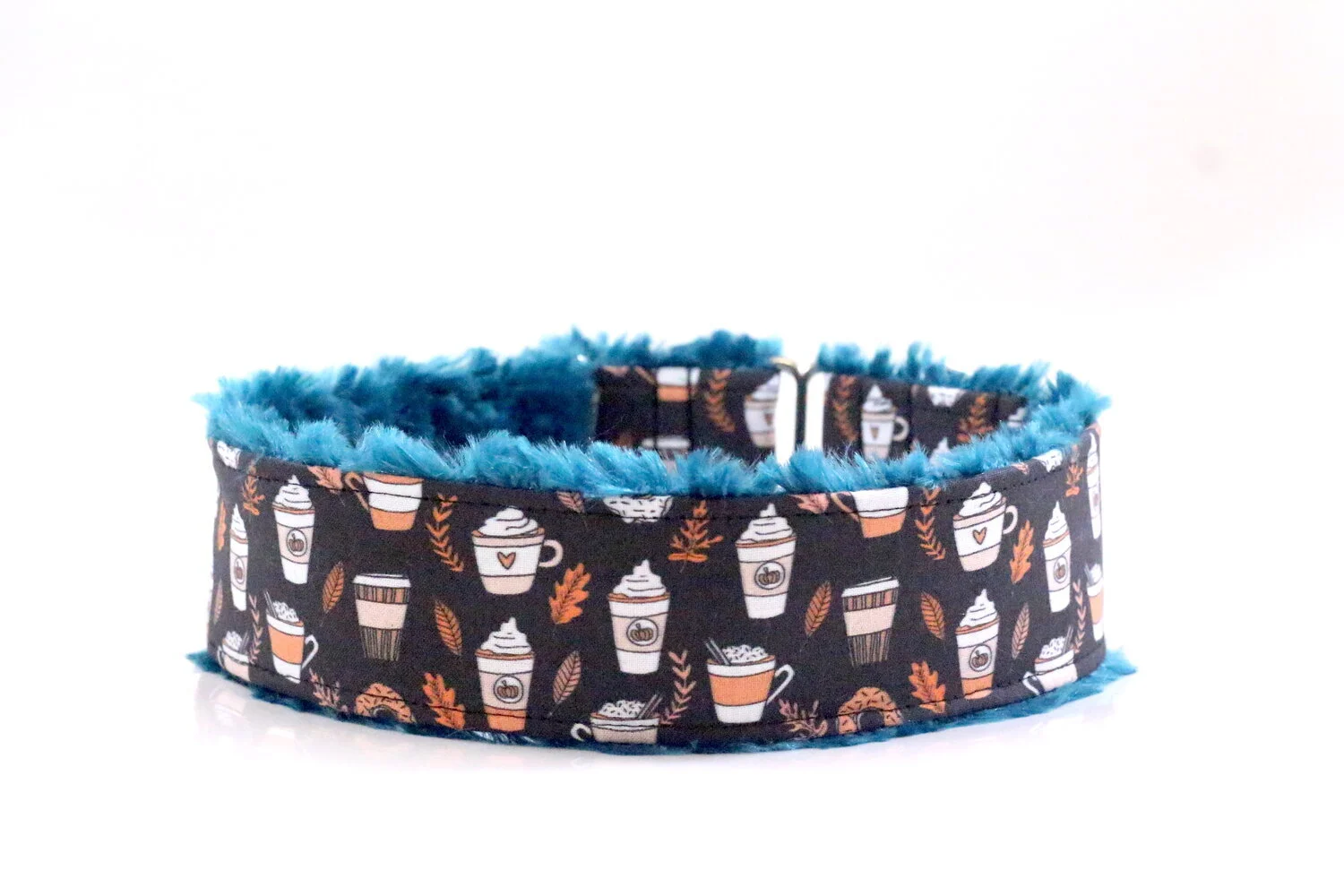 Tiny Pumpkin Spice Latte On Black