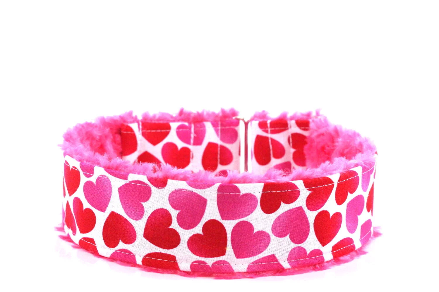 Red and Pink Ombre Hearts on White