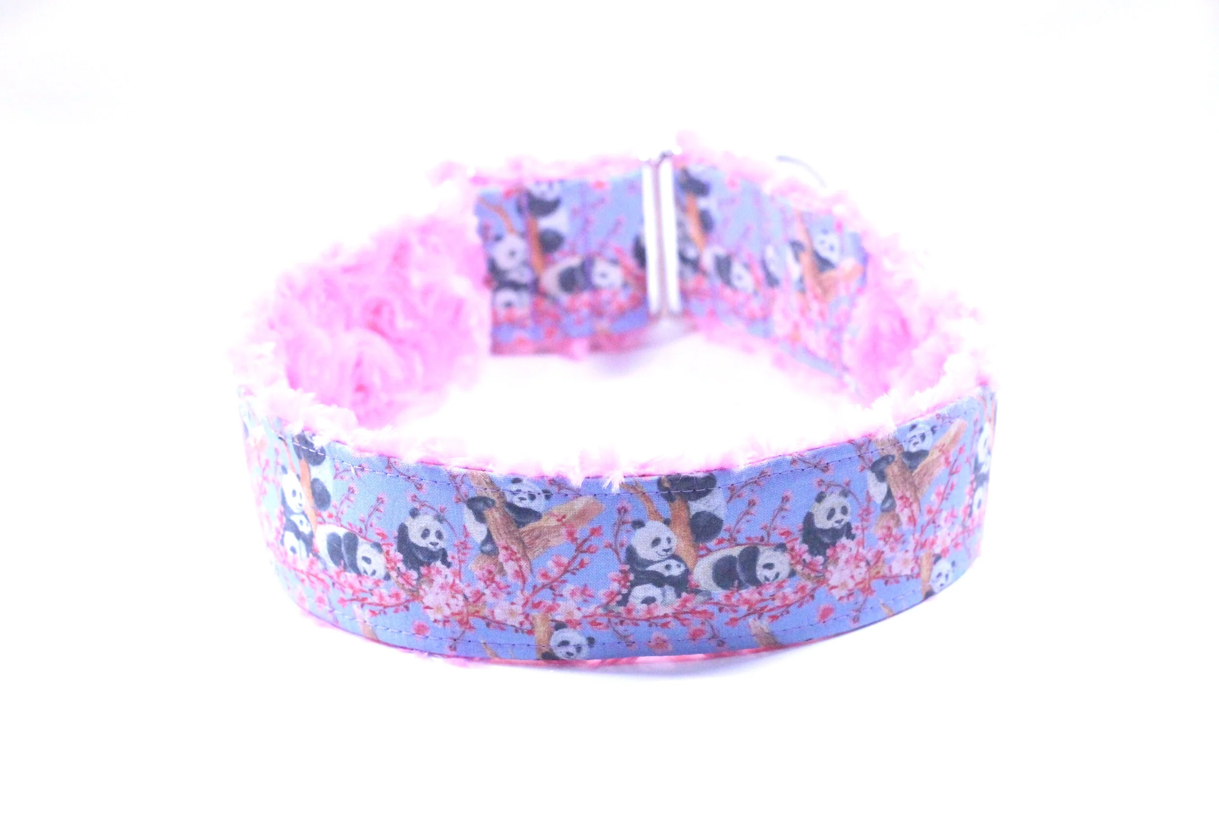 Pandas and Pink Blossoms