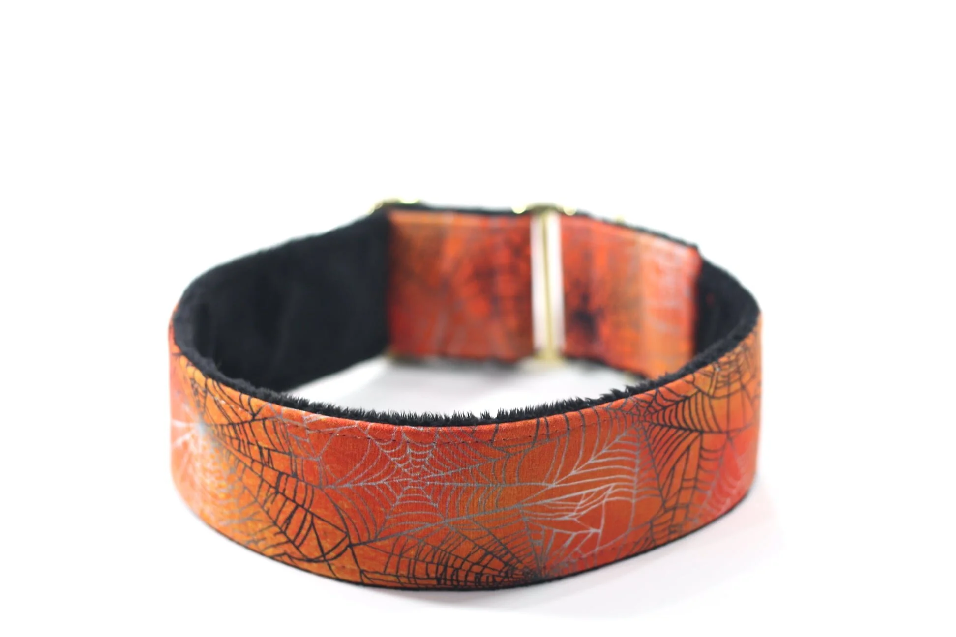 Orange, Silver and Black Spiderwebs