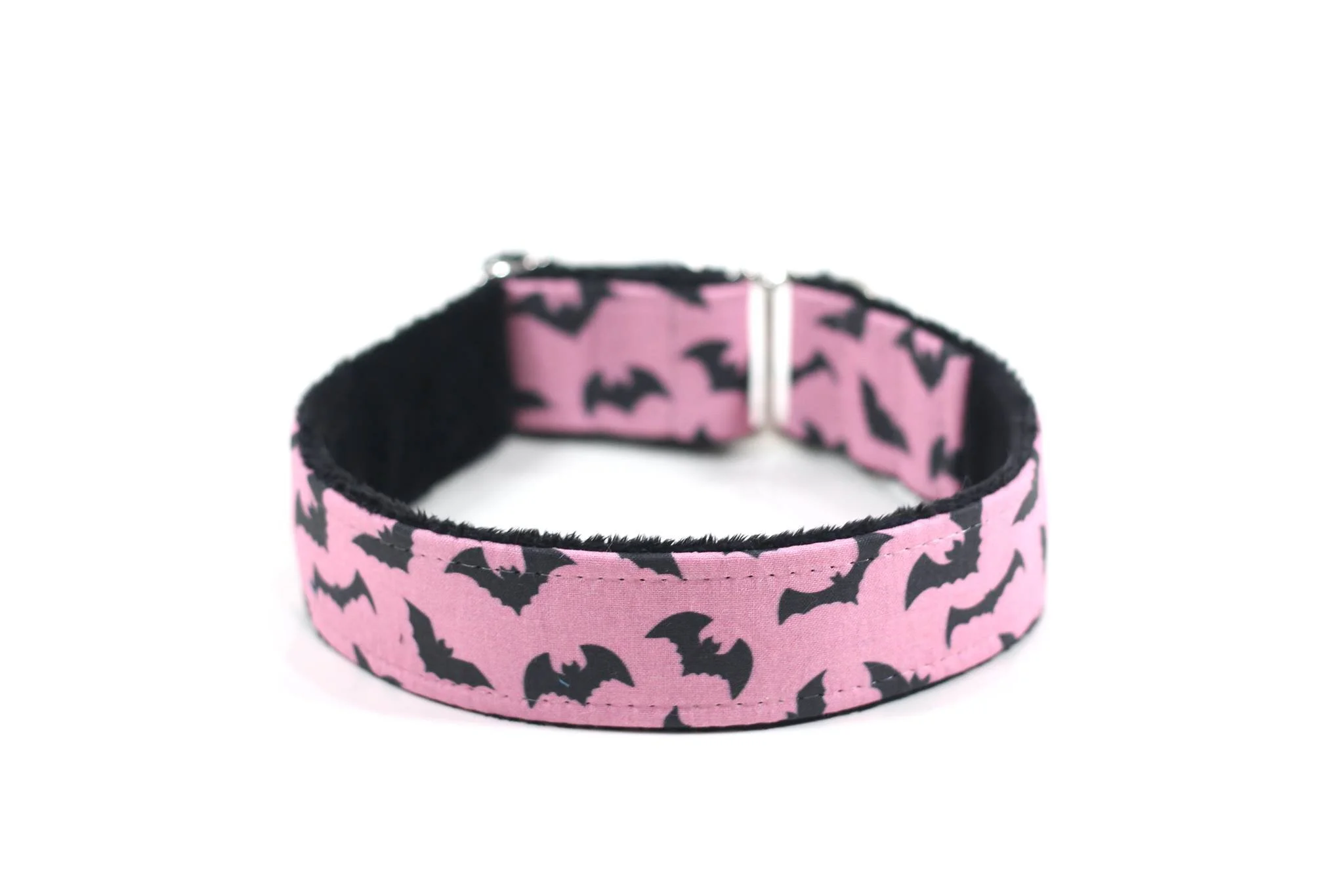 Gothic Black Bats on Pink