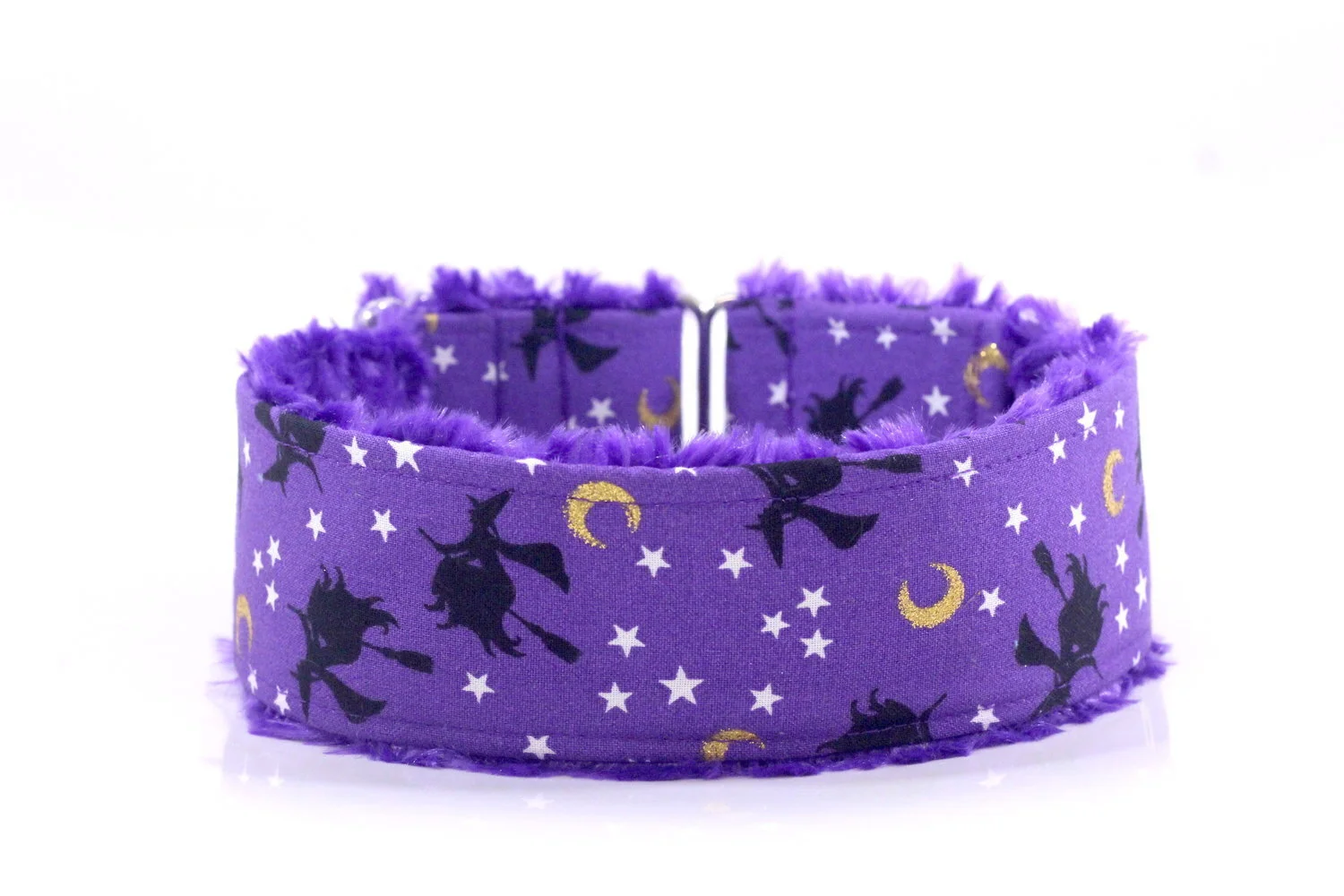 Purple Glitter Witches and Moons