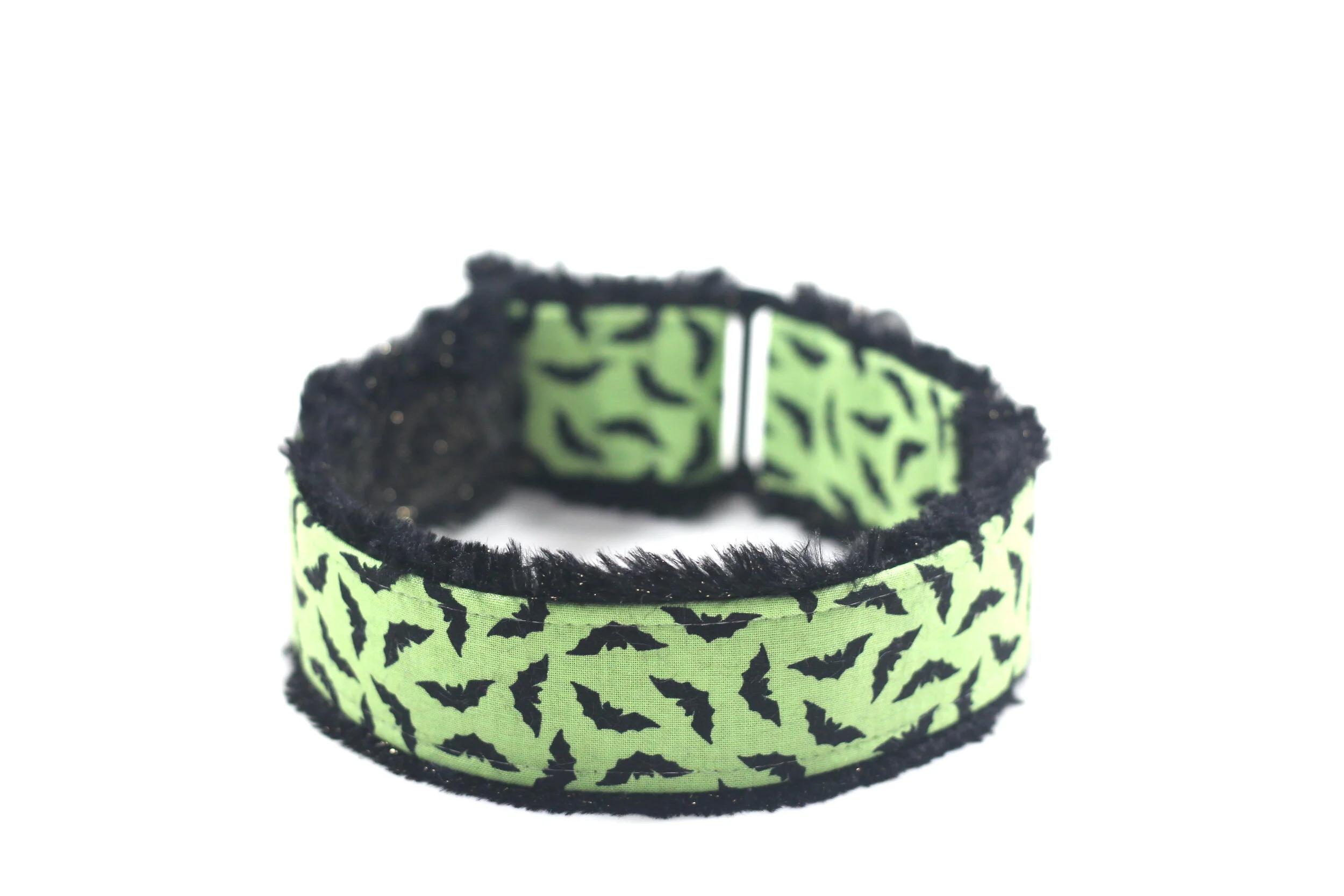 Scattered Black Bats on Lime