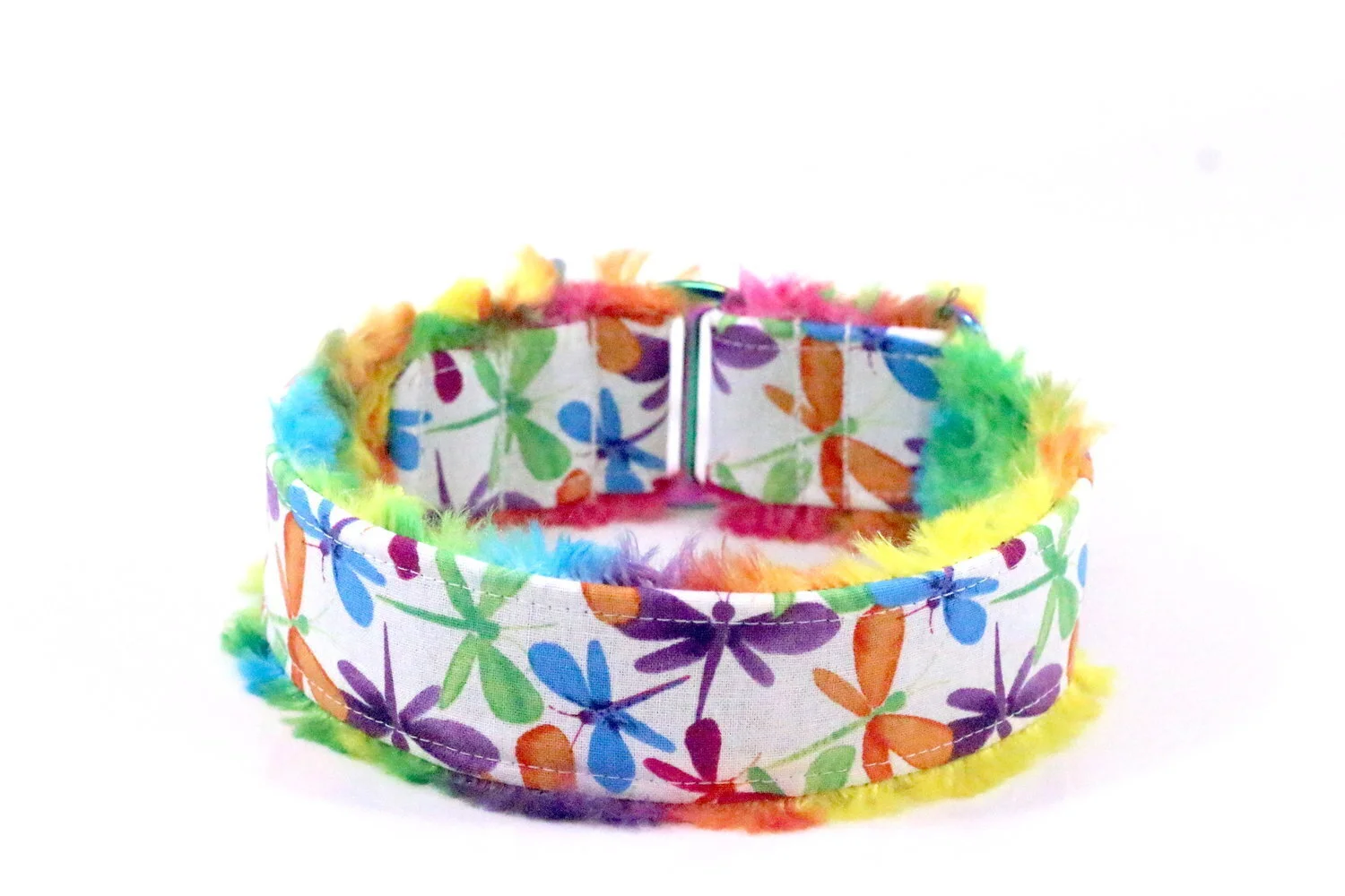 Dragonflies on White